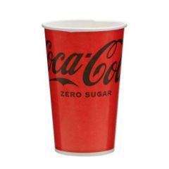 Pap Kolddriksbæger Coca Cola 40 cl Ø90 x 130 mm - 50 stk/ps