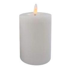 LED Bloklys Ø7.5 x 10 cm u/ladestation - 2 stk/sæt