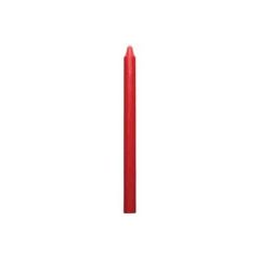 Rustiklys Brændetid 10 timer, Ø22 x 290 mm, Rød - 50 stk/krt
