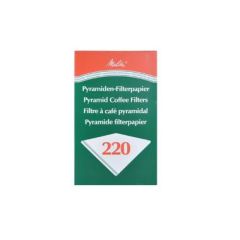 Pyramidefilter nr. 220 hvid, 2 pk x 100 stk/krt