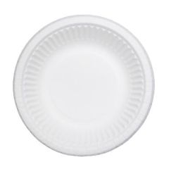 Pap Tallerken Dyb Clay Coated FSC Hvid 19 cm - 50 stk/pk