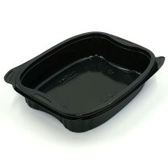 Bakke Bistro 1-rum 700 ml 190 x 155 x 41 mm PP Sort - 6 pk x 50 stk/krt