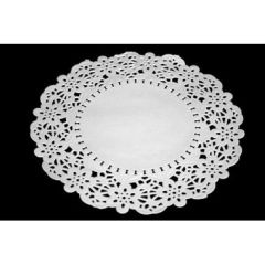 Kagepapir Ø17 cm Rund Udstanset Hvid - 500 stk/krt