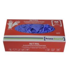 Prime Source Nitril Engangshandske let str. M u/pudder Blå - 200 stk/pk