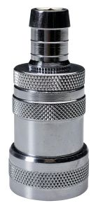 Nito Ventilkobling m. slangespids 1/2", forkromet messing