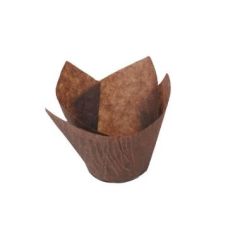 Muffinsform Tulipan Ø50x95 mm Brun - 100 stk/pk