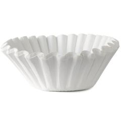 Catersource Skålfilter Ø250/110 mm, Hvid - 100 stk/pk