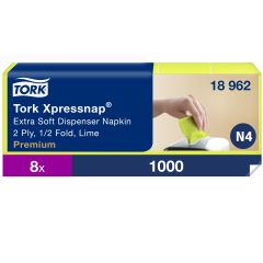 Tork N4 Xpressnap Serviet 2 lag Lime - 8 pk x 5 x 200 stk/krt