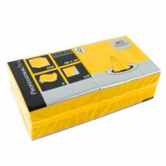 Fasana Serviet 40x40 cm 3-lag, Gul - 250 stk/pk