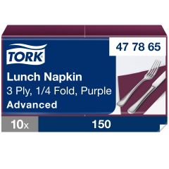 Tork Frokostserviet 33x33 cm 3-lags, Lilla - 150 stk/pk