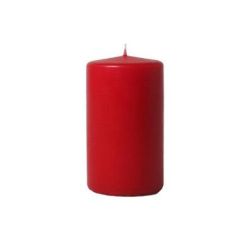 Bloklys 40 timer, Ø60 x 120 mm, Rubinrød - 12 stk/krt