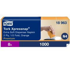 Tork N4 Xpressnap Serviet 2lag Orange - 8 pk x 5 x 200 stk/krt