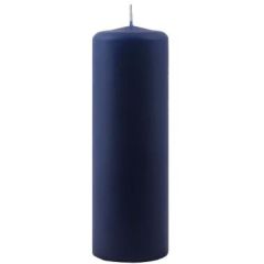 Bloklys 60 timer, Ø60 x 180 mm, Mørkeblå - 12 stk/krt
