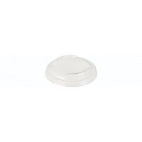 PLA Låg m. kant Ø76 mm Klar - 50 stk/pk