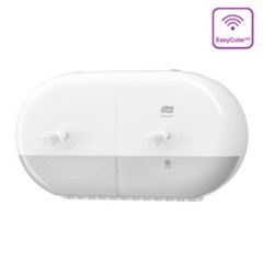 Tork T9 Dispenser SmartOne Mini Twin Toiletpapir, Hvid