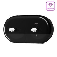 Tork T9 Mini Twin Dispenser Toiletpapir SmartOne, Sort