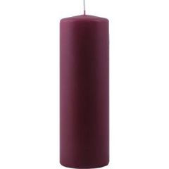 Bloklys 60 timer, Ø60 x 180 mm Bordeaux - 12 stk/krt