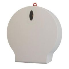 Dispenser Toiletpapir Pristine Jumbo Mini Plast Hvid t/rulle - 1 stk