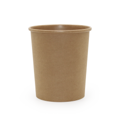 Pap Suppebæger 900 ml/32 oz, Ø115 mm Brun - 25 stk/pk