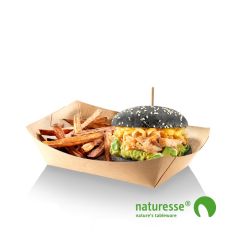Pommes Frites Bakke nr. 6 Karton/PLA 168 x 96 x 57 mm - 250 stk/pk