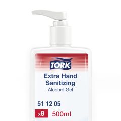 Tork Alkohol Hånddesinfektion Gel, med pumpe - 500 ml