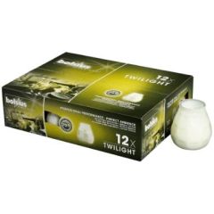 Lysbowle Twilight Brændetid 70 timer, Hvid - 12 stk/krt