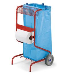 TTS Skraldestativ 120 L, papirrulleholder + kurv
