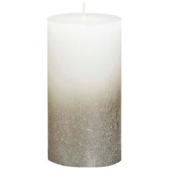 Bloklys 60 timer Ø68 x 130 mm Metallic/Elfenben - 4 stk/krt