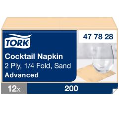 Tork Serviet 24x24 cm 2-lag, Sand - 200 stk/pk