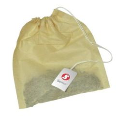 Tefilter 80x100mm med Snor Ubleget, 1000/krt