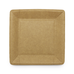 Pap Tallerken Brun FSC 23 x 23 cm Brun - 50 stk/pk