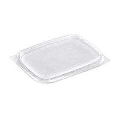 Plastlåg t/salatbæger 108 x 82 mm PP Klar - 50 stk/pk