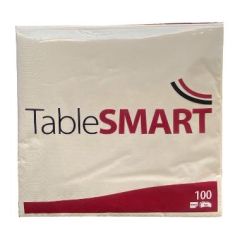 TableSmart Serviet 40 x 40 cm 3-lags Creme - 100 stk/pk