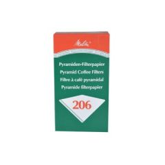 Pyramidefilter nr. 206 hvid, 200 Stk/krt