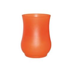 Lysbowle Brændetid 40 timer Frostet Glas Orange - 9 stk/krt