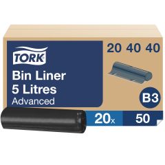 Tork Affaldspose 5 L Sort - 20 rl/krt