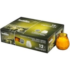 Lysbowle Twilight Brændetid 70 timer, Gylden - 12 stk/krt