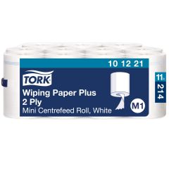 Tork M1 Aftørringspapir Plus Mini - Hvid 11 Rl/krt.