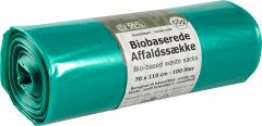 Abena Biosæk Grøn 100 L 49 % LDPE - 10 rl/krt