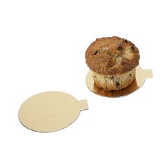 Kagepap med hank Ø8 cm guld - 200 stk/pk