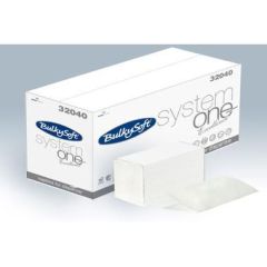Serviet BulkySoft 2-lag Interfold Hvid 210x160 mm Hvid - 20 pk x 200 stk/krt