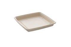 Bagasse Bakke Kvardratisk 1000 ml 23 x 23 x 3 cm - 75 stk/pk