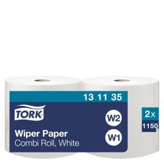 Tork W1/W2 Aftørringsrulle Standard Industri 1-lag - 2 stk