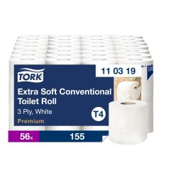 Tork Extra Soft Toiletpapir 3 lag 19.1 m Hvid - 8 rl/pk