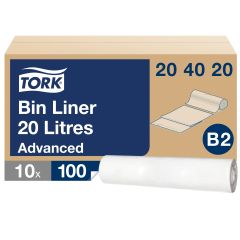 Tork Affaldspose 20 L til Affaldsspand B2 - 10 rl/krt