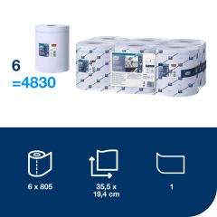 Tork M4 Håndklæderulle Reflex 1-lag 269.8 m Blå - 6 rl/krt