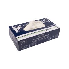Prime Source Nitril Engangshandske Standard str. XL u/Pudder Hvid - 100 stk/pk