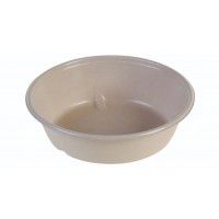 Sukkerrørsfiber Skål Bio Coated Natur 900 ml - 155 stk/pk