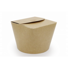 Kraft Wokboks med perforerede sider 1000 ml - 25 stk/pk