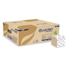 Lucart Toiletpapir Econatural Løse Ark 2-lag 10 x 21 cm FSC Brun - 40 pk x 210 stk/krt